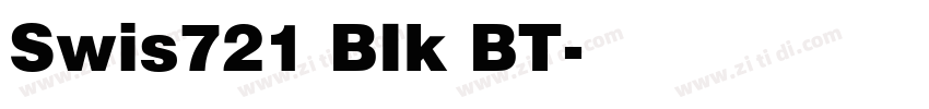 Swis721 BIk BT字体转换